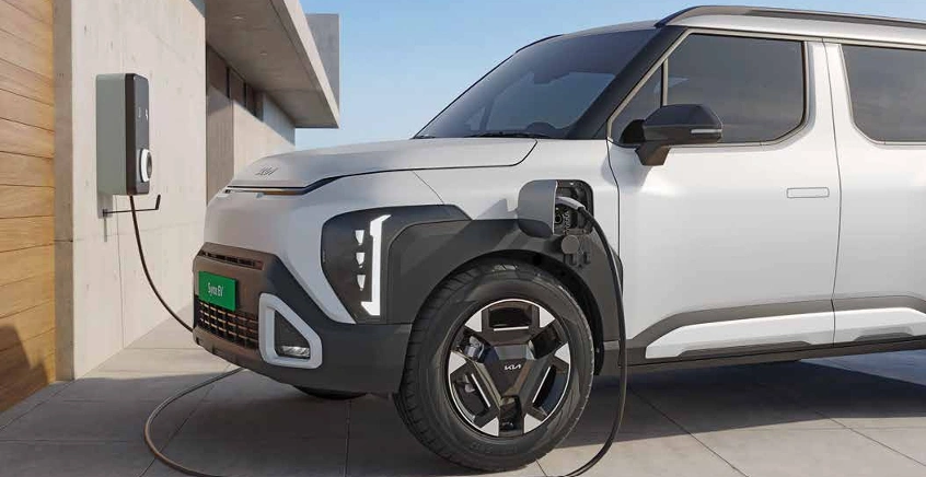Kia Syros EV charging