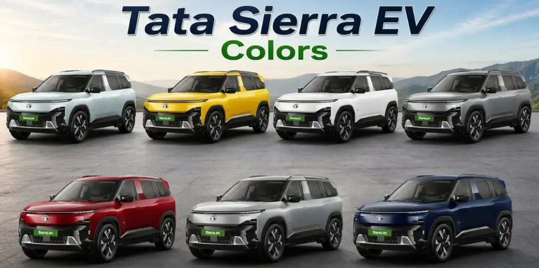 Tata Sierra.ev colours Telugu