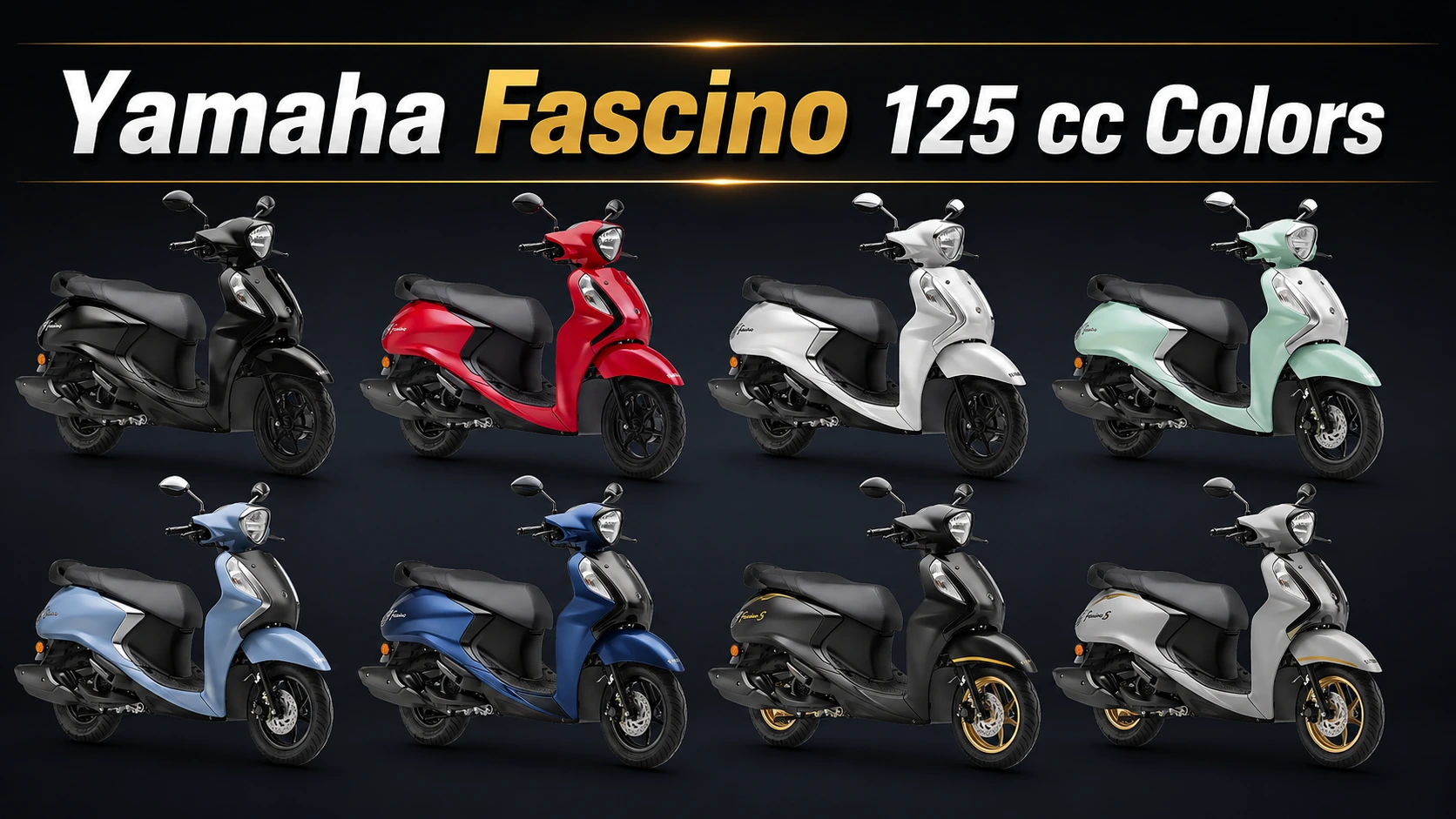 Yamaha Fascino 125 colours